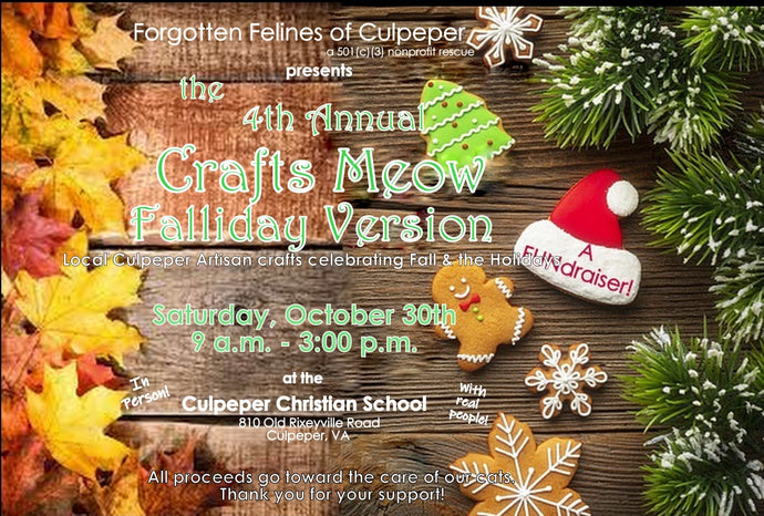 10/30 - Crafts Meow Vendor Event